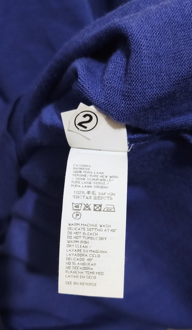 Paul & Shark Yachting Super 120's Italian Wool Sweater Size L - photo 5