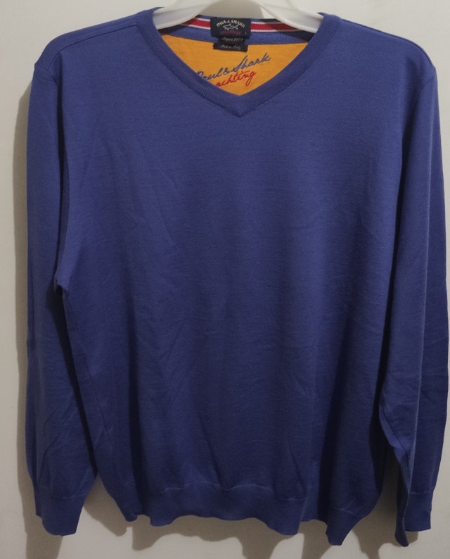 Paul & Shark Yachting Super 120's Italian Wool Sweater Size L - photo 2