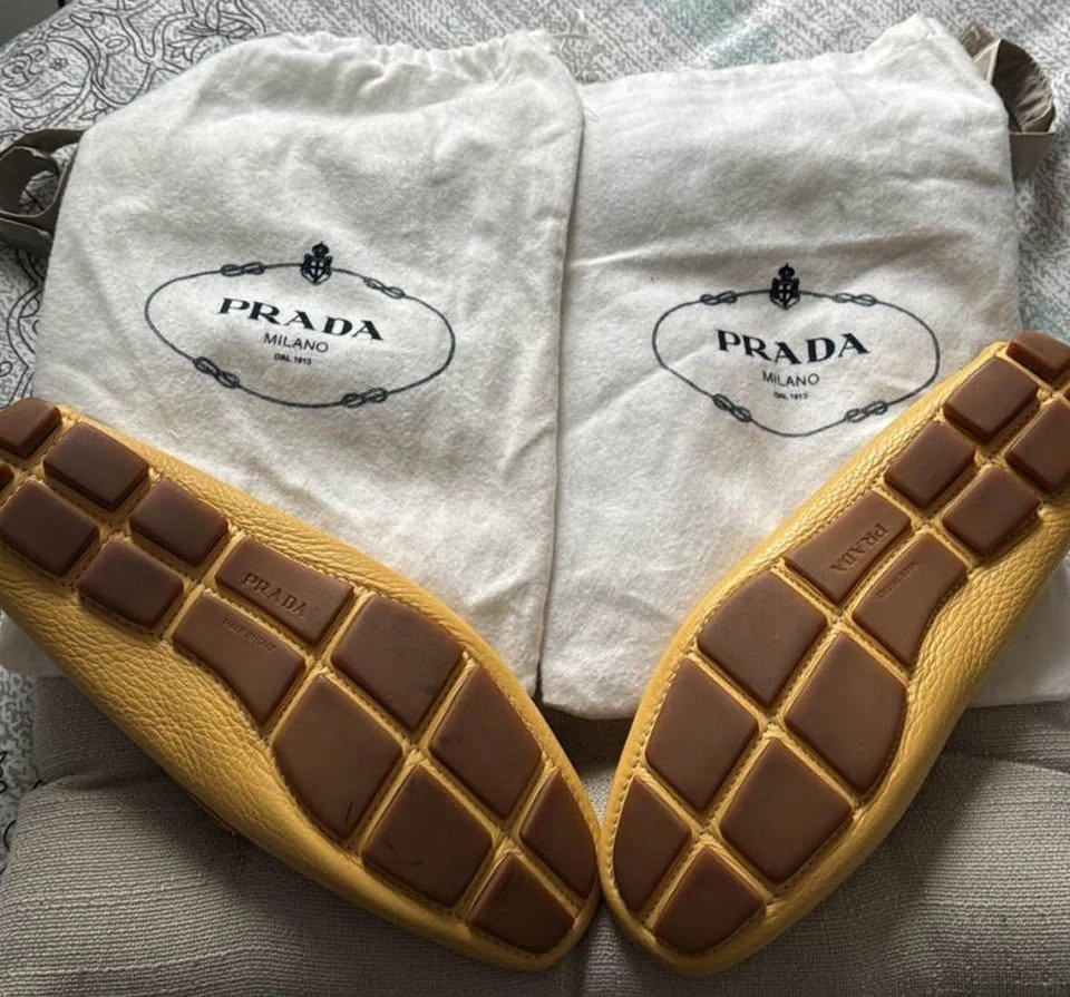 Mocassins PRADA mustard size 7,5 - photo 2