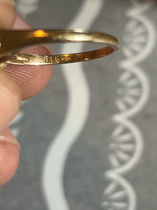 10k gold birks emerald diamond ring - photo 4