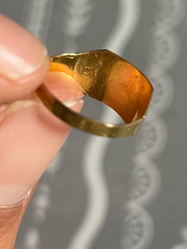 12k gold babies ring - photo 3