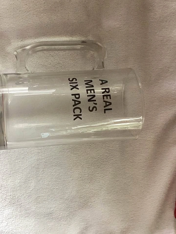 A Real Men's Six Pack Glass Beer Mug - photo 2