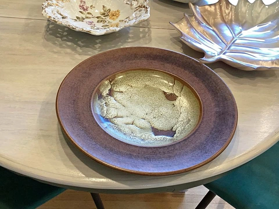 Signed Studio Pottery Decorative Plate