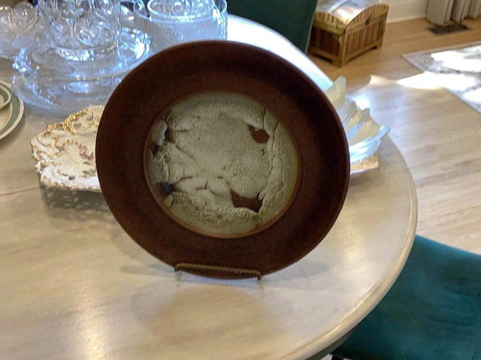 Signed Studio Pottery Decorative Plate - photo 3