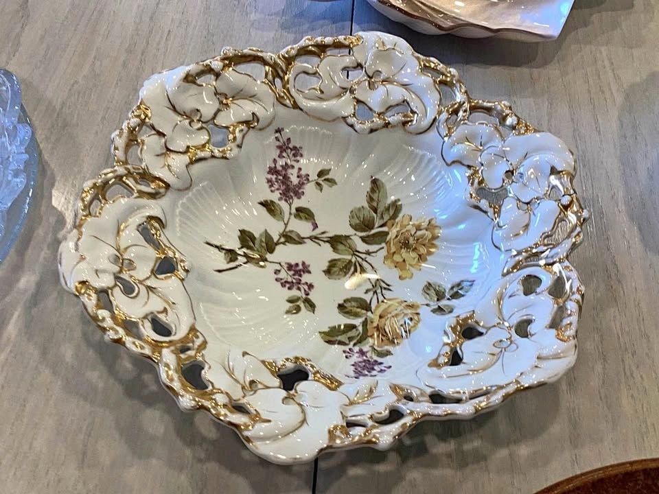 C.T. Altwasser Germany Porcelain Reticulated Bowl