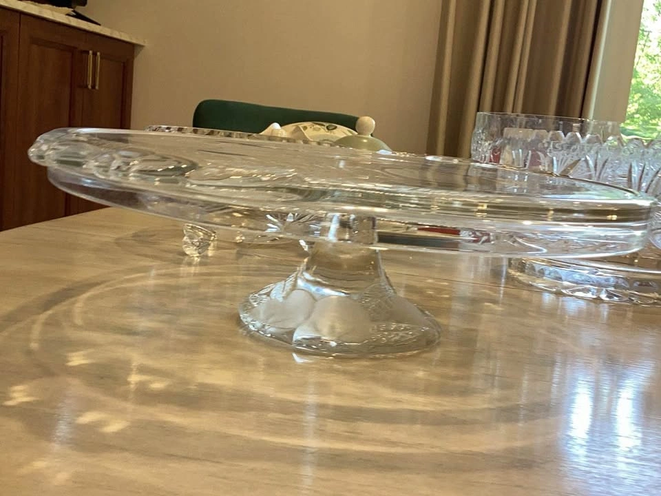 Vintage Crystal Glassware Collection - Cake Stand, Bowls, and Pl - photo 2