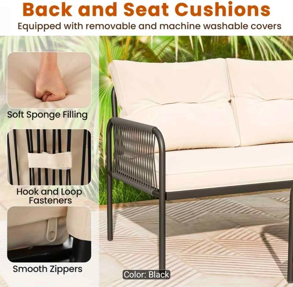 Brand new 3pc patio sectional set. In a box. Unassembled. - photo 3