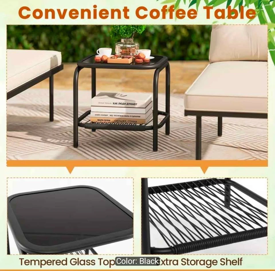Brand new 3pc patio sectional set. In a box. Unassembled. - photo 4