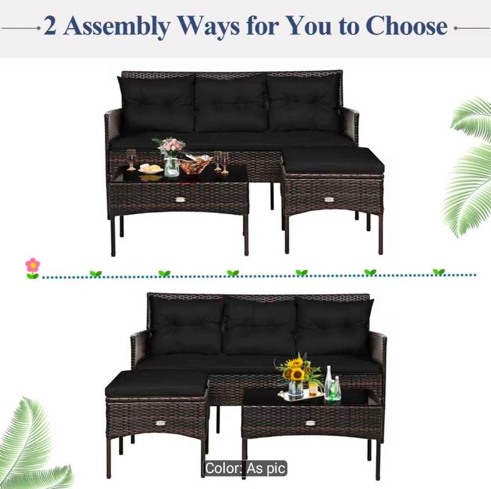 Brand new 3pc patio set. In a box. Unassembled - photo 4