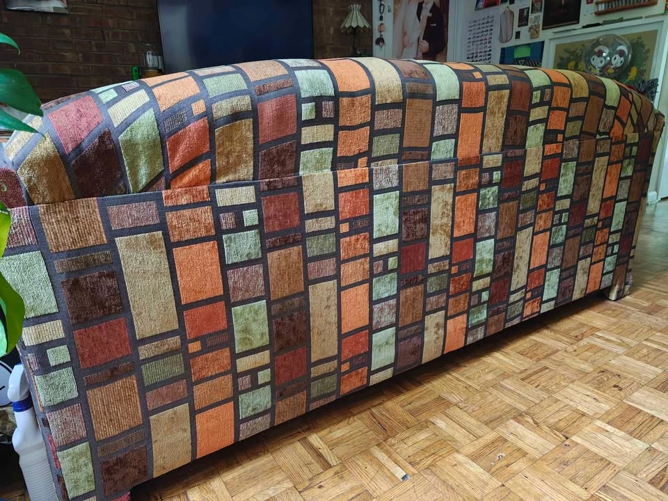 70s/80s Style Pull-Out Sleeper Sofa - photo 5