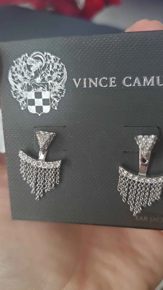 NEW-Vince Camuto PAVE EAR JACKET earrings - photo 2
