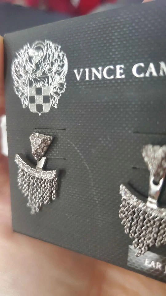 NEW-Vince Camuto PAVE EAR JACKET earrings - photo 5