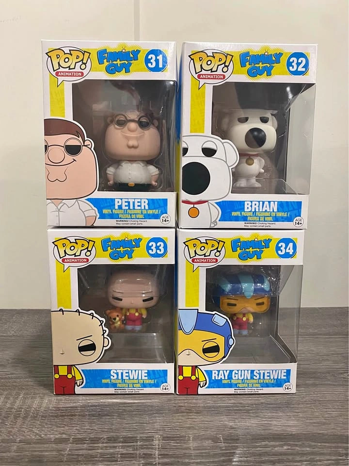 Vaulted Family Guy Funko Pop Bundle (Peter, Brian, Stewie Set)