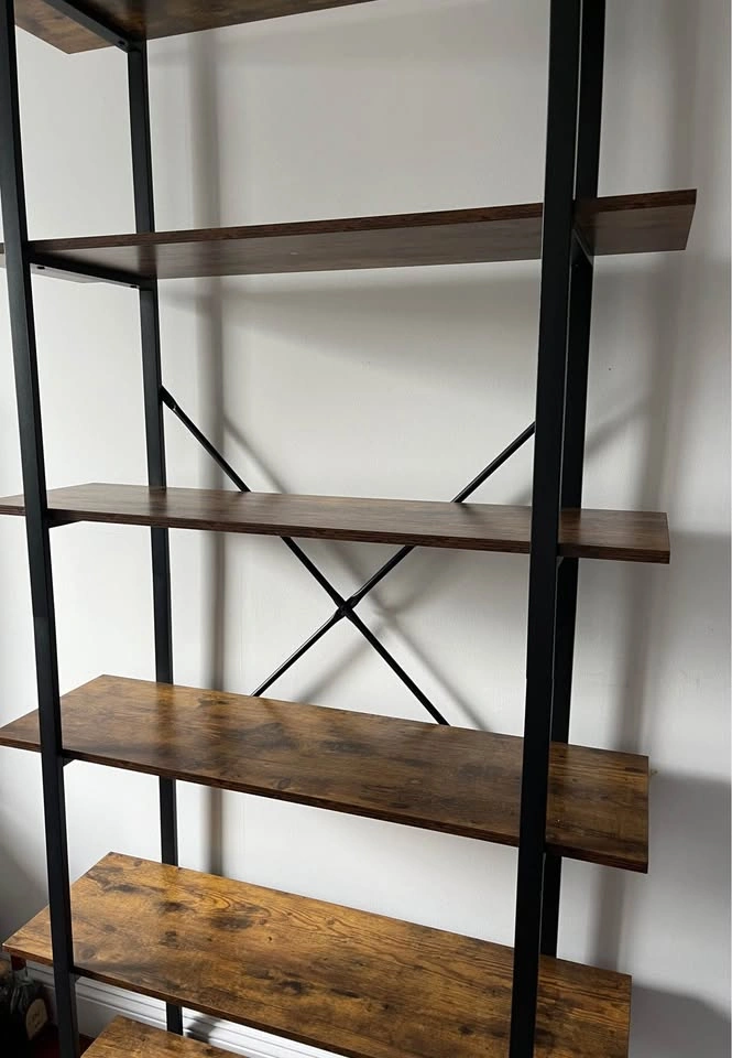 Brown wooden bookshelf - photo 3