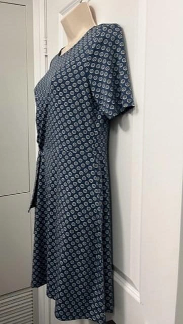 Ann Taylor Blue Tie Waist Dress ~ Small Petite⚽️ - photo 2