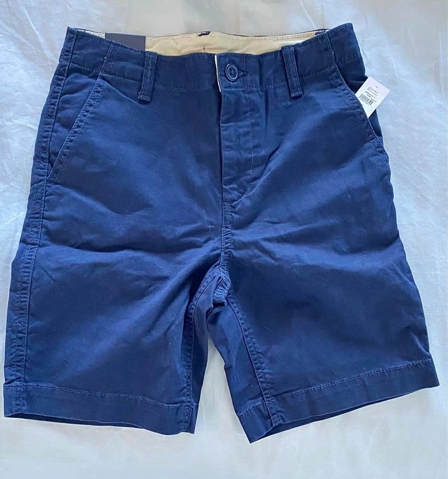 GAP Kids Lived-in Khaki Shorts with Stretch ~ Size 12 BNWT⚽️