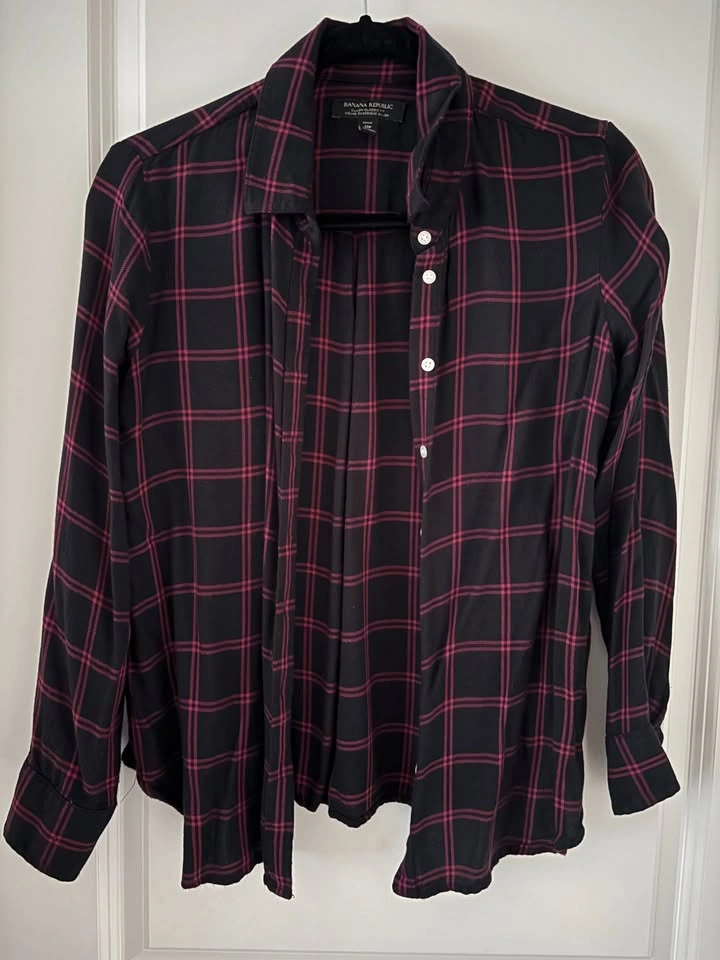 Banana Republic Women's Classic-Fit Flannel Shirts ~ SP ⚽️ - photo 3
