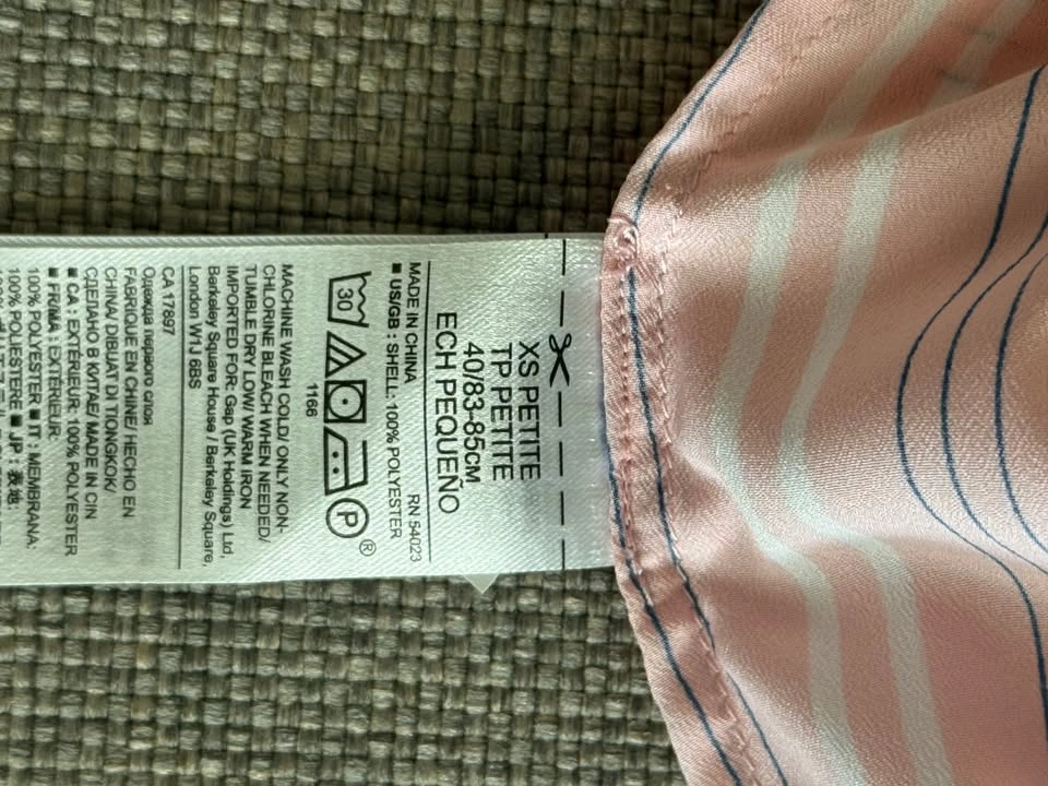 Banana Republic Women's Pink Striped Shirt ~ XSP⚽️ - photo 3