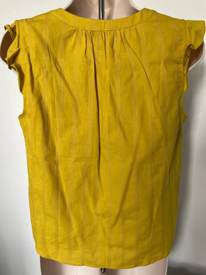 Banana Republic Cotton Ruffle-Sleeve Blouse - SP ⚽️ - photo 3