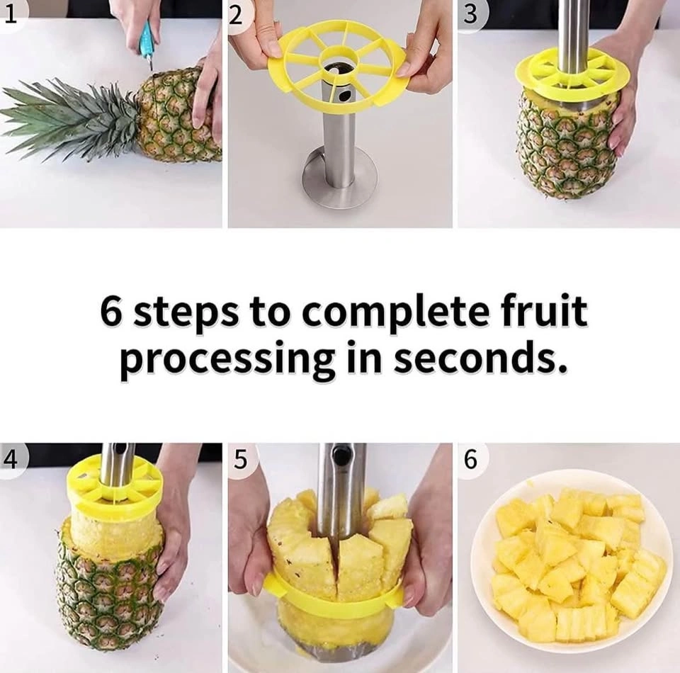 Stainless Steel Pineapple Peeler Corer Slicer - photo 3