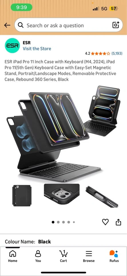 ESR iPad Pro 11 Inch Case with Keyboard
