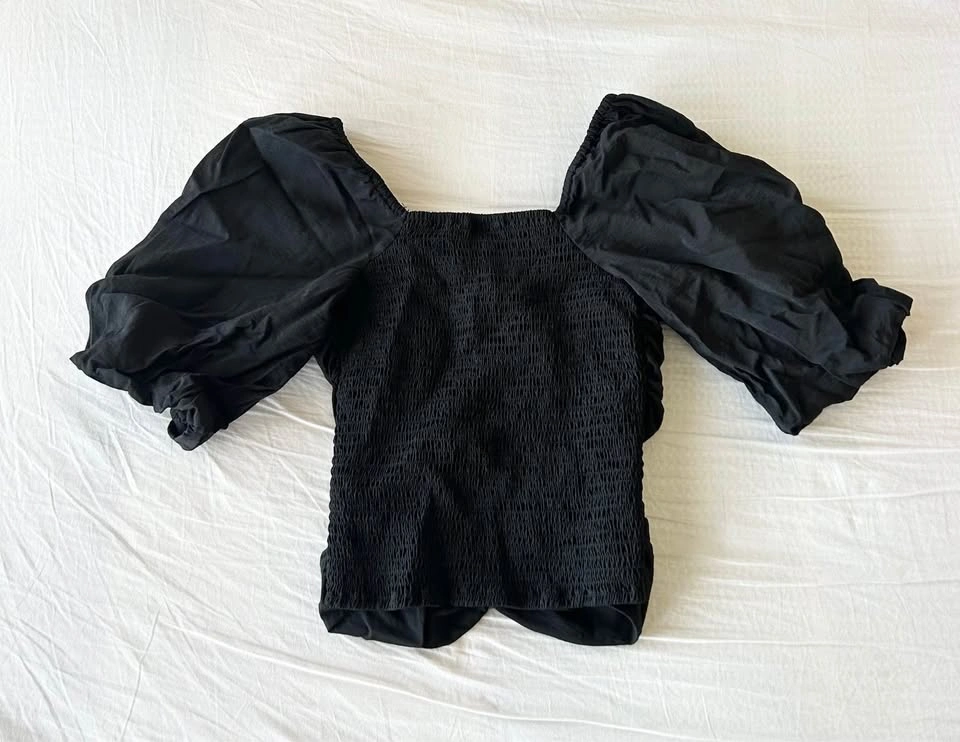 GAP Puff Sleeve Ruched Top - photo 3
