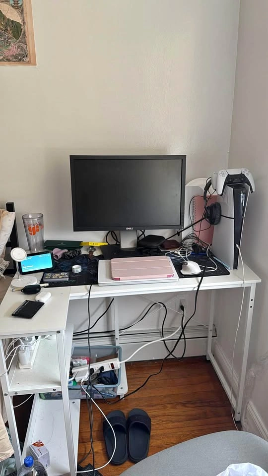 White desk