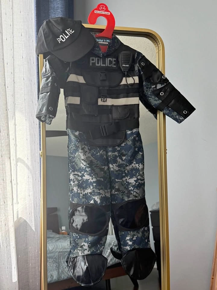 Halloween Police costume toddler