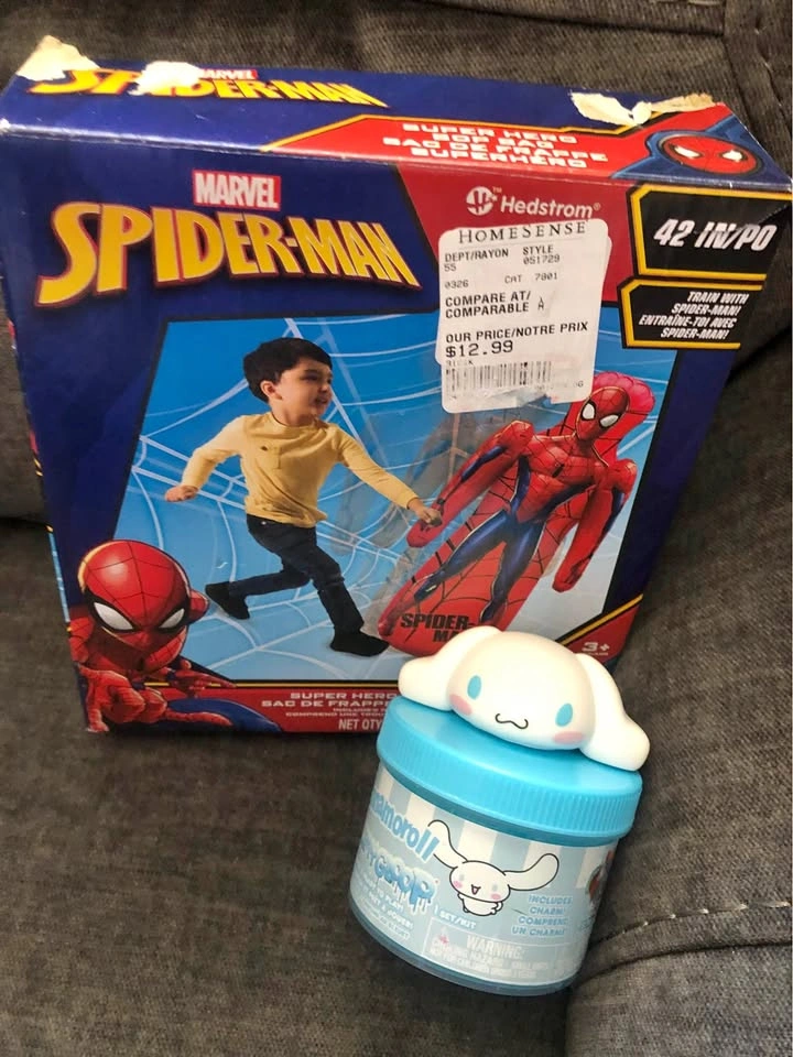 ⚽️ Spider-Man Bop Bag & Cinnamoroll Slime Gloo