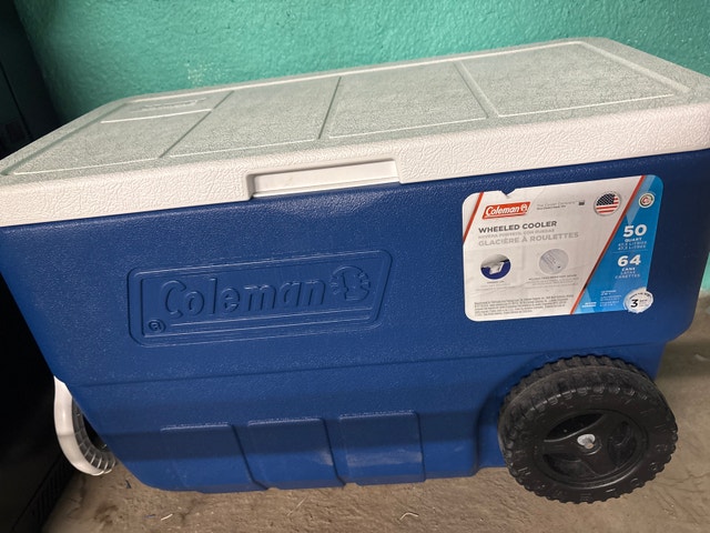 Coleman 50 Quart Wheeled Cooler