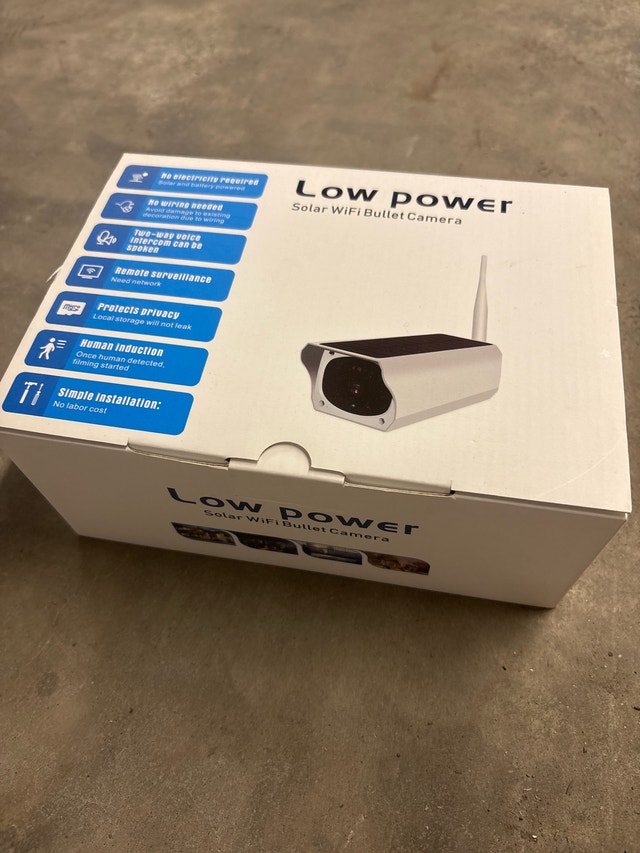 Low Power Solar WiFi Bullet Camera