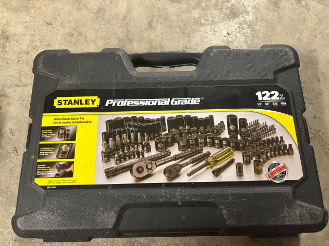 Stanley 122pc Black Chrome Socket Set - STMT71659