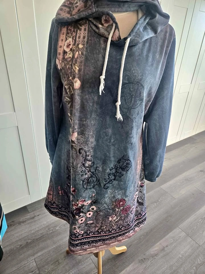 Hooded sweater dress