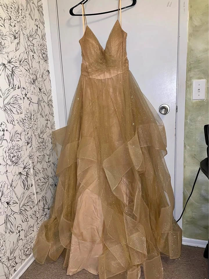 Champagne Gold Prom Dress