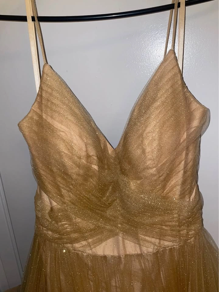 Champagne Gold Prom Dress - photo 2