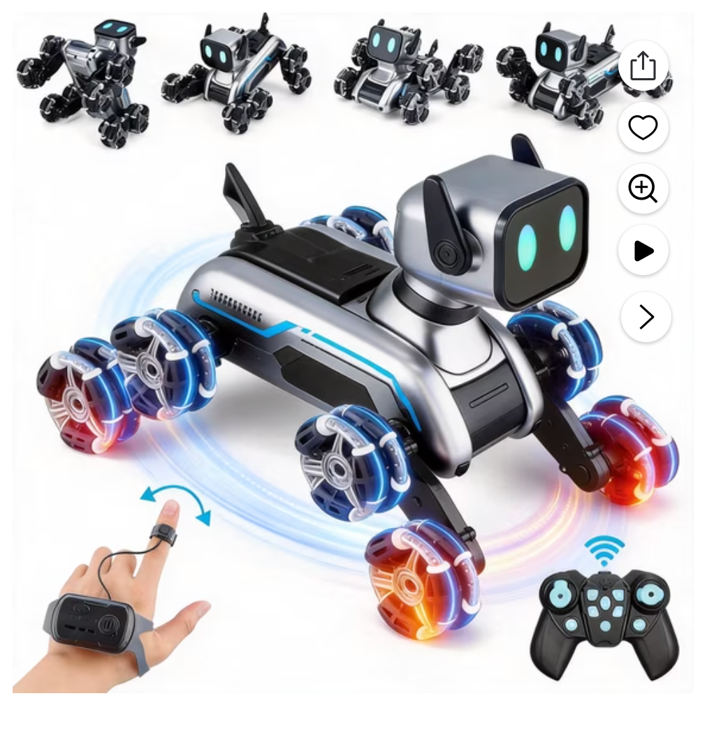 Interactive Robot Dog RC Stunt Car with Gesture Sensing