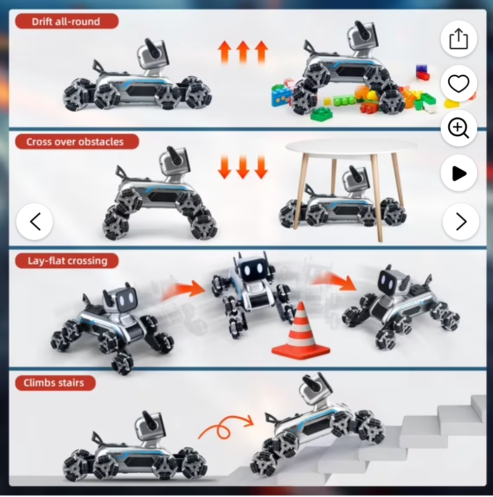 Interactive Robot Dog RC Stunt Car with Gesture Sensing - photo 4