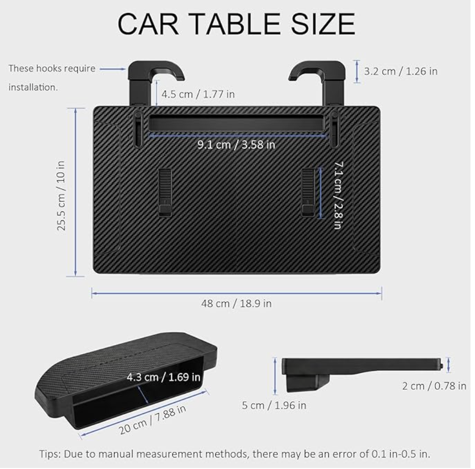 2-in-1 Steering Wheel Tray for Laptop & Eating - photo 2