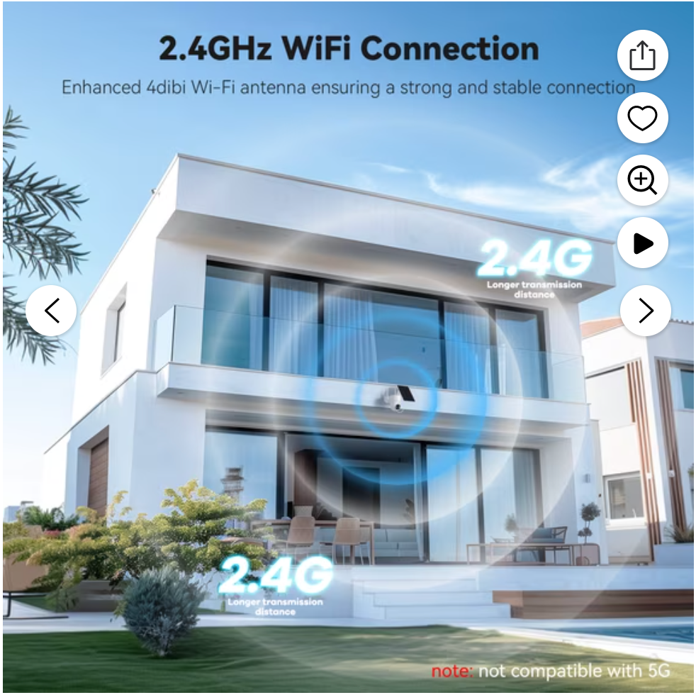 Solar Security Camera Wireless Outdoor, 2K WiFi Camera - photo 2