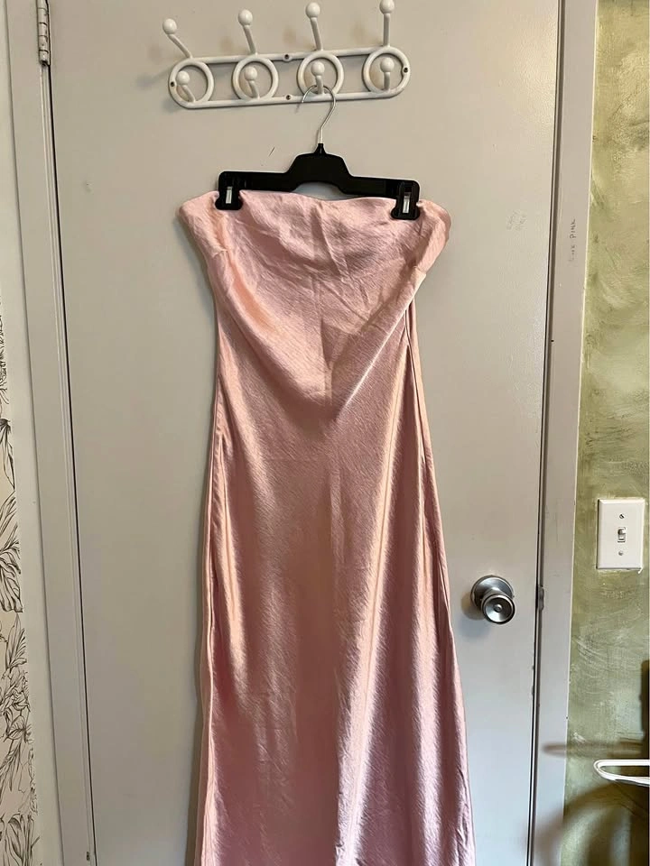 Pink Satin Dress