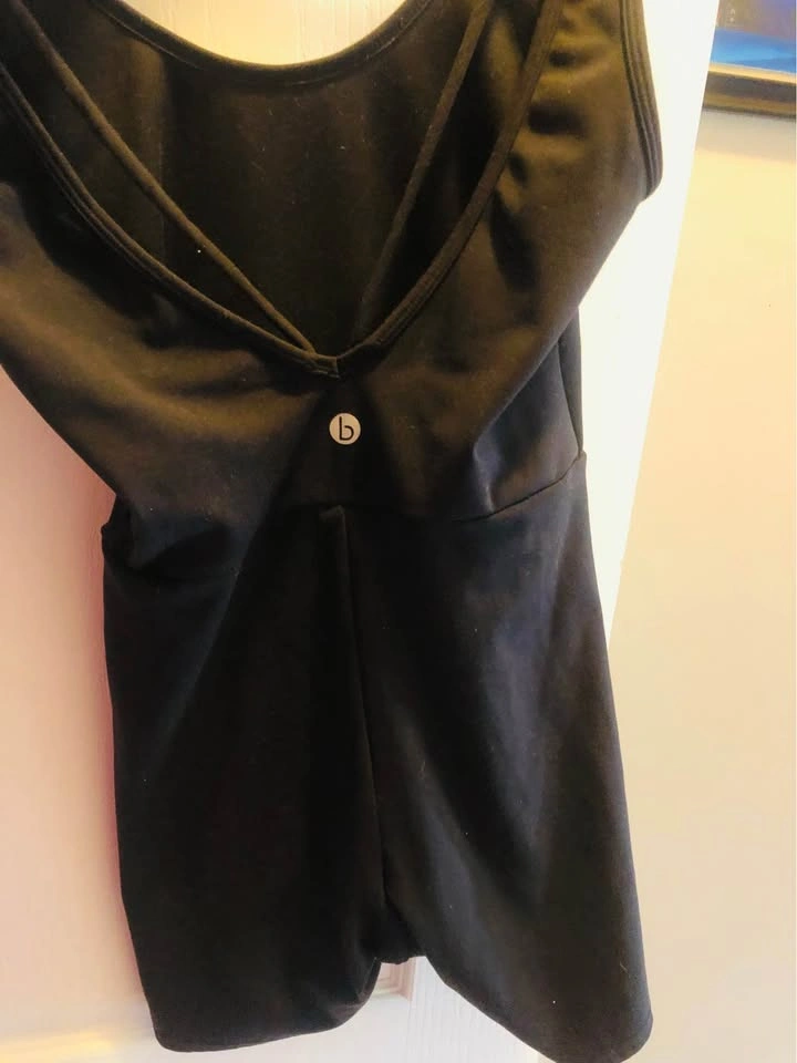 ⚽️ Body by Simone Black Leotard Romper XS - photo 5