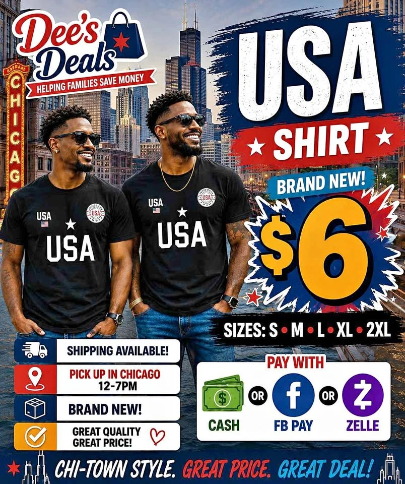 USA SHIRT $6