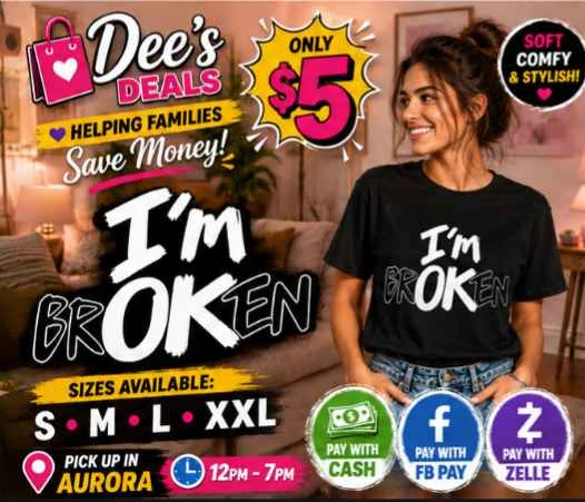 I'm Broken/I'm OK shirt New various sizes available - photo 2