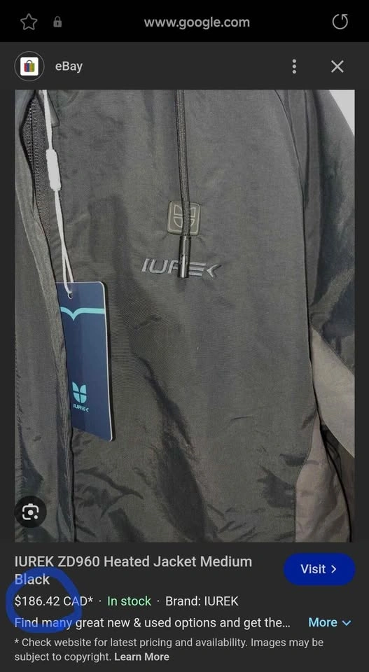 Brand New IUREK ZD960 Unisex Electric Heated Jacket (Small) - photo 4