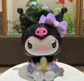 Kuromi DIY Gem Stone coin bank