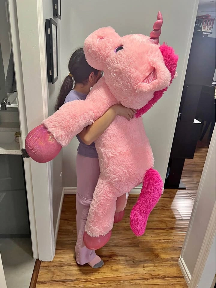 Giant Pink Unicorn Plush
