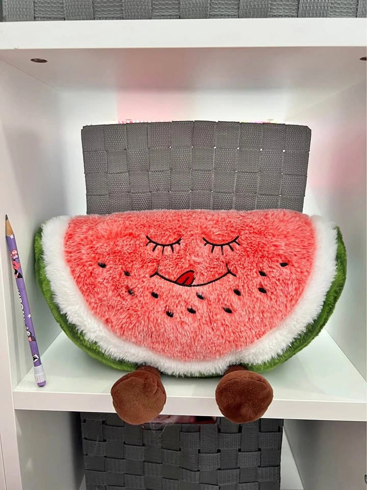 Cute Sleepy Face Watermelon Plushie/Pillow