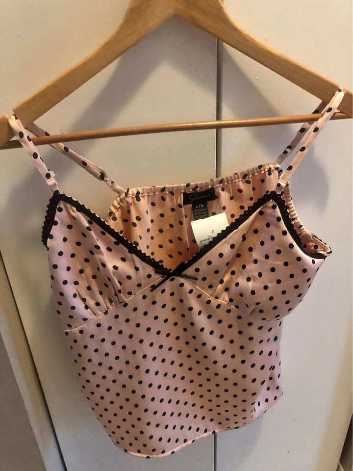 ⚽️ NEW Pink Polka Dot Cami Top - L/G