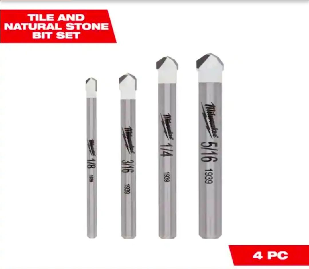 Carbide Natural Stone Drill Bit Set (4-Pack) - photo 3