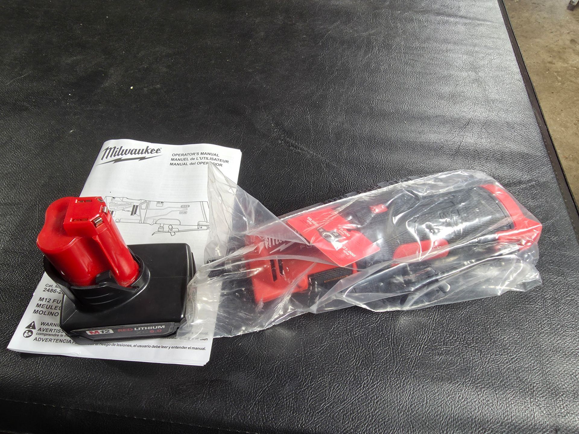 Milwaukee fuel m12 straight die grinder + 6.0 battery
